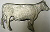 Friesian cow. Facing right. 4.5” x 6”
