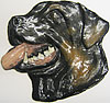 Rottweiler head. Facing left. 5” x 5.5”