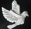 Dove. Flying right. 5” x 5” and 3.5” x 3”